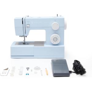 imageSINGER Heavy Duty 4423 High Speed Sewing Machine with Accessory Kit  Strong Motor With Enhanced Piercing Power 97 Stitch Applications Full Metal frame 1step Buttonhole ampamp LED Light4423 Meltwater Blue