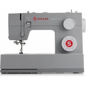 imageSINGER Heavy Duty 4432 High Speed Black Sewing Machine with Accessory Kit  Strong Motor with Enhanced Piercing Power 110 Stitch Applications Full Metal frame 1step Buttonhole ampamp LED LightGrey