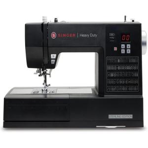 imageSINGER Heavy Duty 6600C Sterling Sewing Machine with Accessory Kit  Strong Motor with Enhanced Piercing Power 215 Stitch Applications Full Metal frame LCD Screen ampamp 1Step Buttonhole
