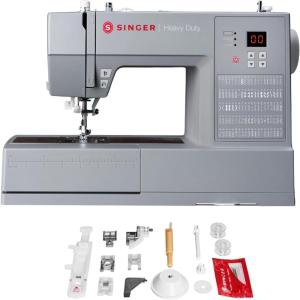 imageSINGER Heavy Duty 6620C Computerized Sewing Machine with Accessories  215 Stitches LCD Screen BuiltIn Needle Threader  Easy Setup Durable Metal Frame Ideal for Clothes ampamp Home Projects6620C Sewing Machine