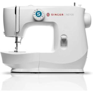 imageSINGER M2100 Lightweight ampamp Compact Sewing Machine With 63 Stitch Applications LED Light ampamp Easy 4step Buttonhole  Ideal for Mending and Sewing