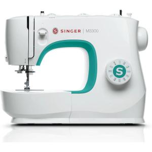imageSINGER M3300 Lightweight ampamp Portable Sewing Machine With 97 Stitch Applications LED Light ampamp 1step Buttonhole  Used for Mending and SewingM3300