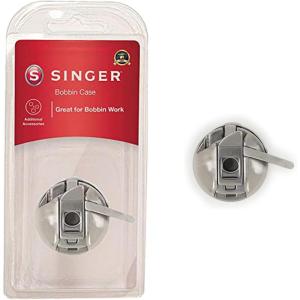 imageSINGER Spare Bobbin Case for Class 15 FrontLoading Bobbin Systems  Adjustable Tension Screw for Thicker Threads