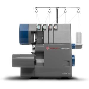 imageSINGER X5004HD Metal Frame Serger ampamp Overlock Machine  234 Stitch Capability 8 BuiltIn Stitches 1300 Stitches per minute Adjustable Differential Feed ampamp 2 LED Lights GreyBlue