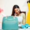 imageSINGER  Machine Carrying Case Teal Color Spacious Case Fits Most Standard Sewing Machines and Sergers FullyPadded Interior Durable Canvas Exterior Easy Zip Large Front Pocket Easy TransportTeal