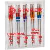 imageSINGER 04800 Universal Regular Point and Ball Point Sewing Machine Needle Assorted Sizes 8CountSizes 8012  9014  10016