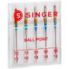 imageSINGER Ball Point Sewing Machine Needles Size 80125 Count7010  8012 5Pack