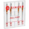 imageSINGER Ball Point Sewing Machine Needles Size 80125 Count8011  9014  10016
