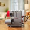 imageSINGER HD0450S Heavy Duty Serger  Overlock Machine with 234 Thread Capability 1300 StitchesMinute 60 Larger Cutting Knife Differential Feed Full Metal Frame ampamp Free Arm