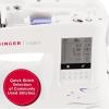 imageSINGER Legacy SE300 Computerized Sewing ampamp Embroidery Machine  250 Stitches 200 Designs USB Transfer 1Step Buttonhole 10 Presser Feet ampamp 2 Embroidery HoopsSE300