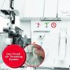 imageSINGER Professional S0700 HeavyDuty Serger Air Threading Overlock and Accessory Kit  432 Stitch Capability Extra High Presser Foot Lifter 1300 Stitches per minute ampamp Adjustable Stitch LengthS0700 Serger