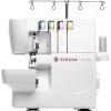 imageSINGER S0100 Metal Frame Serger with Accessory Kit  Overlock Machine with 6 Builtin Stitches 234 Thread Capability Adjustable Tension ampamp Stitch Length 1300 Stiches per Minute ampamp Differential Feed