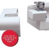 imageSINGER S1478 Serger with Accessory Kit  Overlock Machine with 234 Stitch Capability 1200 StitchesMinute Differential Feed LED Light ampamp Free Arm White