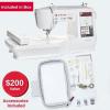 imageSINGER SE9180 Sewing ampamp Embroidery Machine  250 Builtin Stitches 150 Embroidery Designs 10 Fonts 1Step Buttonhole 7quot Touchscreen Automatic Needle Threader ampamp WiFi Connectivity
