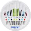 imageSINGER Tapestry Needles in Dial Compact Assorted Sized Sewing Needles Sizes 22 24 26 28 Set of 24