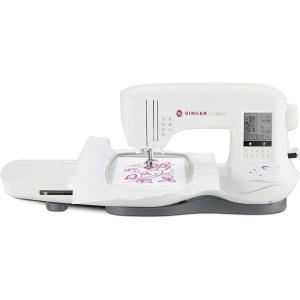 imageSINGER Legacy SE300 Computerized Sewing ampamp Embroidery Machine  250 Stitches 200 Designs USB Transfer 1Step Buttonhole 10 Presser Feet ampamp 2 Embroidery HoopsSE340