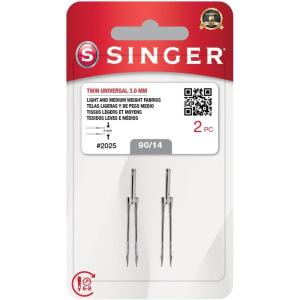 imageSINGER Twin Universal Sewing Machine Needles Size 90142PCS