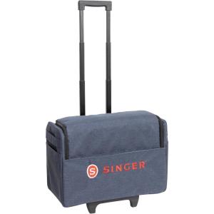 imageSINGER Universal Sewing Machine Carrying Case with Wheels 205quot  Durable Padded Roller Bag with Retractable Handle ampamp Wheels  Perfect for Travel ampamp Storage
