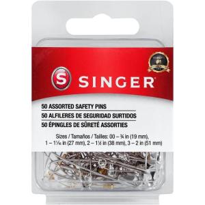 imageSinger 00225 Assorted Steel and Brass Safety Pins Multisize 50Count