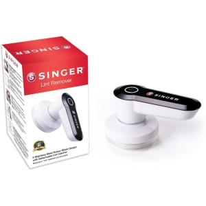 imageSinger Portable Fabric Shaver ampamp Lint Remover  Compact Design 56quot x 31quot x 30quot  3 Stainless Steel Blades for Precision  Easy Clean Detachable Lint Catcher  Perfect for Clothes Towels Carpets