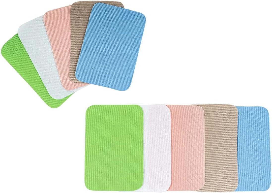 imageSINGER IronOn Twill Patches 2Inch x 3Inch 10Count Assorted Dark ColorsAssorted Light Colors