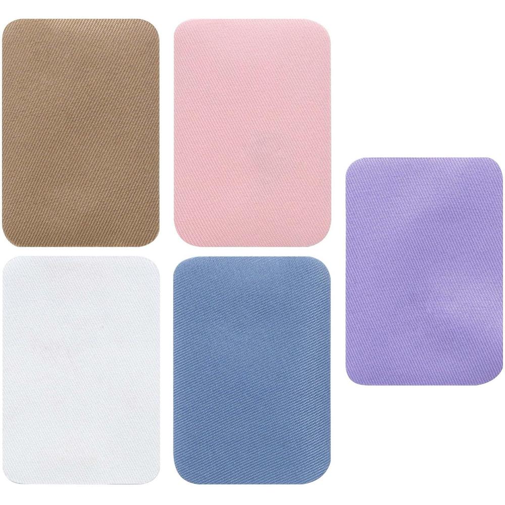 imageSINGER IronOn Twill Patches 2Inch x 3Inch 10Count Assorted Dark ColorsPastel Colors