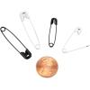 imageSinger Asst Black and White Professional Style Safety Pins Multisize 25Count