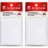 imageSINGER 00097 IronOn Mending Fabric Fabric Patch for Mending ClothesWhite White1 Count Pack of 2