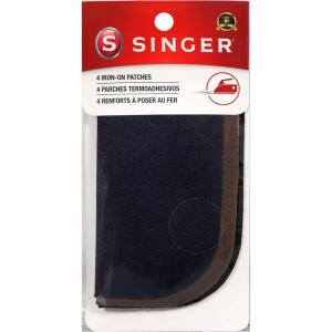 imageSINGER 00086 5Inch by 5Inch Dark Assorted Iron On Patches 4Count 101227
