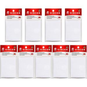 imageSINGER 00097 IronOn Mending Fabric Fabric Patch for Mending ClothesWhite WhiteNinePack
