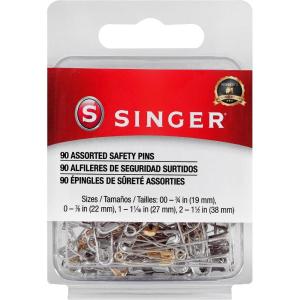 imageSINGER Asst Safety Pins Multisize 90Count Size 002 Pkg