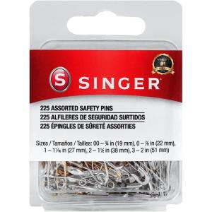 imageSinger 00205 Safety Pins Value Pack Assorted Sizes 225Count