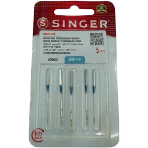 imageSinger Generic 5pcs Genuine Needles Chromium Type 2022 for Singer Overlock Serger Size 9014