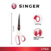 imageSINGER Fabric Scissors with Comfort Grip 1pack Red ampamp White3Pack
