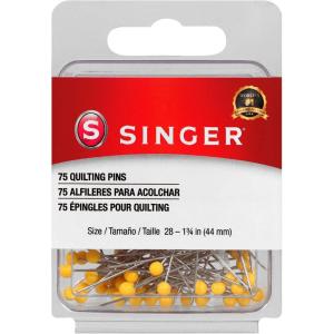 imageSINGER 00351 Ball Head Quilting Pins 75Count