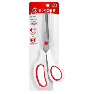 imageSINGER Fabric Scissors with Comfort Grip 1pack Red ampamp White1pack
