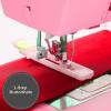 imageSINGER Heavy Duty 4411  Pink Sewing Machine With Accessory Kit  Special edition color 50 More Power 69 Stitch Applications Full Metal Frame High Speed Quick Threading ampamp Free Arm
