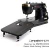imageSINGER Black Extension Table  Designed HD500 Classic  Durable Foldable Sewing Machine Accessory  Expands Workspace for Heavy Duty Sewing ampamp Large Projects