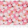 imageSinger 100 Cotton Ghosts with Stars On Pink Cut by YardGhosts With Stars on Pink