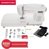 imageSINGER C7220 Computerized Sewing Machine with Extension Table ampamp Accessory Kit  200 Builtin Stitches 8 Onestep Buttonhole Styles Alphabet Font Speed Control Lever ampamp LCD ScreenC7220 Sewing Machine