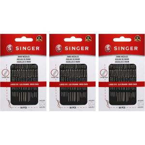 imageSINGER 01125 Assorted Hand Needles  Betweens Chenille Darners Embroidery Sharps ampamp Tapestry Assorted Sizes 45Count