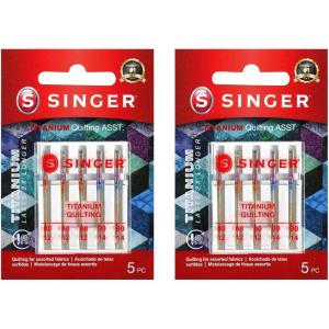 imageSinger Titanium Universal Quilting Machine Needles 2Pack2Pack