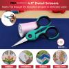 imageSINGER ProSeries Sewing Scissors Bundle 85quot Heavy Duty Fabric 45quot Detail Embroidery 5quot Thread Snips With Comfort Grip TealTeal