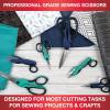 imageSINGER ProSeries Sewing Scissors Bundle 85quot Heavy Duty Fabric 45quot Detail Embroidery 5quot Thread Snips With Comfort Grip TealTeal