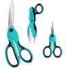 imageSINGER ProSeries Sewing Scissors Bundle 85quot Heavy Duty Fabric 45quot Detail Embroidery 5quot Thread Snips With Comfort Grip TealTeal