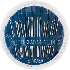 imageSINGER 00290 SelfThreading Hand Sewing Needles Assorted 15Count