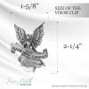imagePewter Please drive carefuly Guardian Angel Banner Son Pendant Medal Auto Car Visor Clips Individually Carded