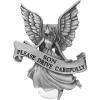imagePewter Please drive carefuly Guardian Angel Banner Son Pendant Medal Auto Car Visor Clips Individually Carded
