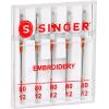 imageSINGER Universal Embroidery Sewing Machine Needles 8012 5Count8011 Pack of 2