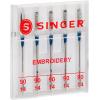 imageSINGER Universal Embroidery Sewing Machine Needles 8012 5Count9014 Pack of 1